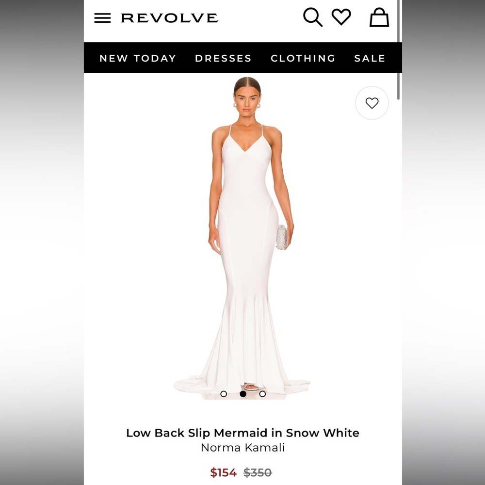 Norma Karmali Low Back Slip Mermaid In Snow White
